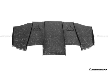 Difusor trasero de fibra de carbono estilo VA con borde para BMW M3 E92 E93 2008-2012 Carbonado