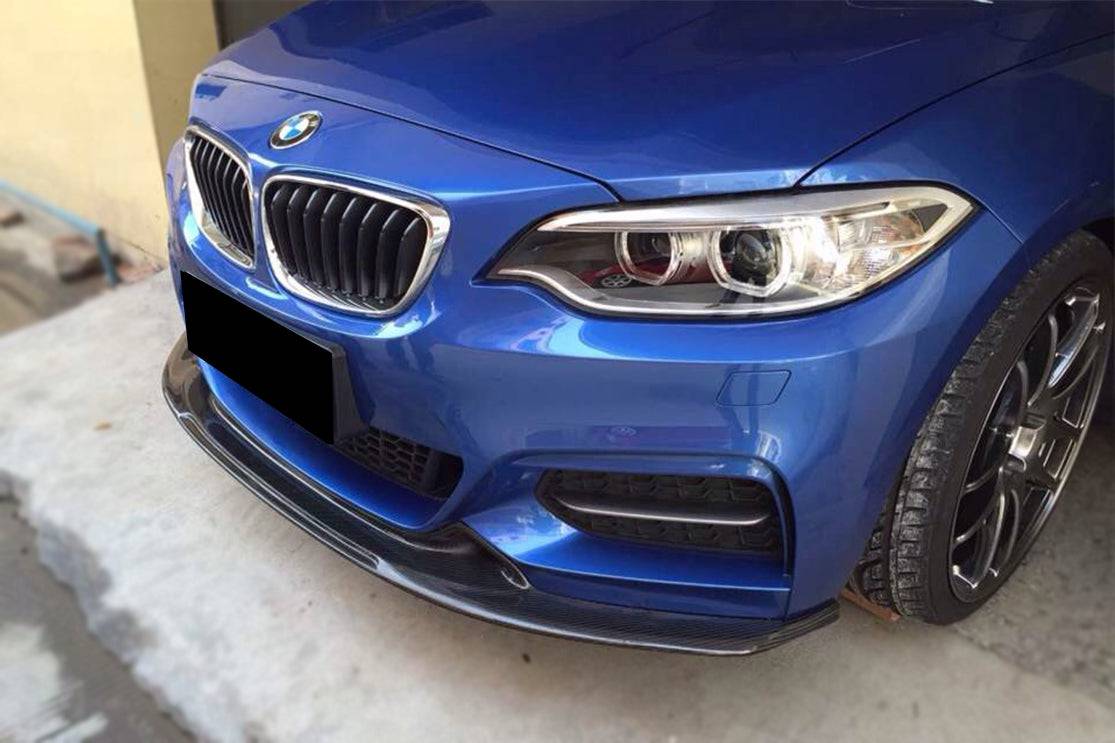 Carbonado 2013-2016 BMW 2 Series F22  F23 EXOT Style Front Lip (M-Tech Only)