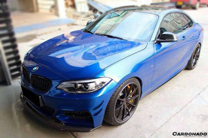 Carbonado 2013-2016 BMW 2 Series F22  F23 EXOT Style Front Lip (M-Tech Only)