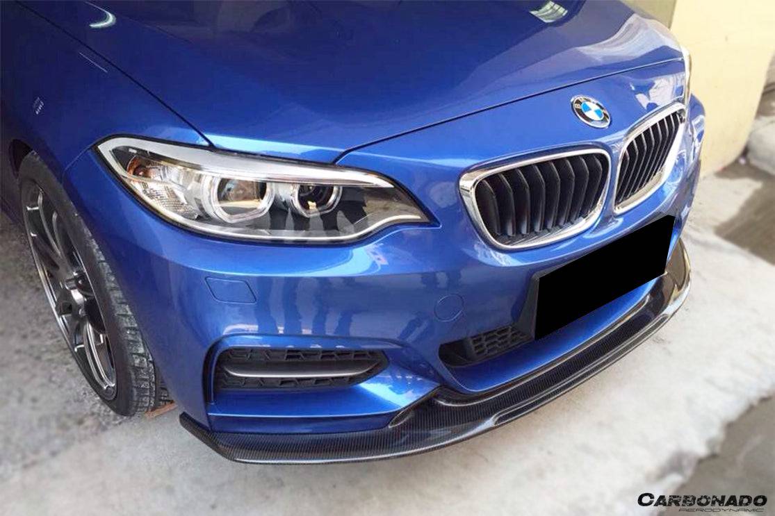 Carbonado 2013-2016 BMW 2 Series F22  F23 EXOT Style Front Lip (M-Tech Only)