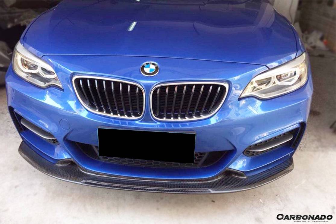 Carbonado 2013-2016 BMW 2 Series F22  F23 EXOT Style Front Lip (M-Tech Only)