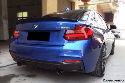 Labio difusor trasero estilo EXOT para BMW Serie 2 F22 y F23 Carbonado 2013-2016 (solo M-Tech)
