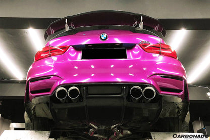 Carbonado 2014-2020 BMW M3 F80   M4 F82 SM Style Carbon Fiber Rear Diffuser and Lip