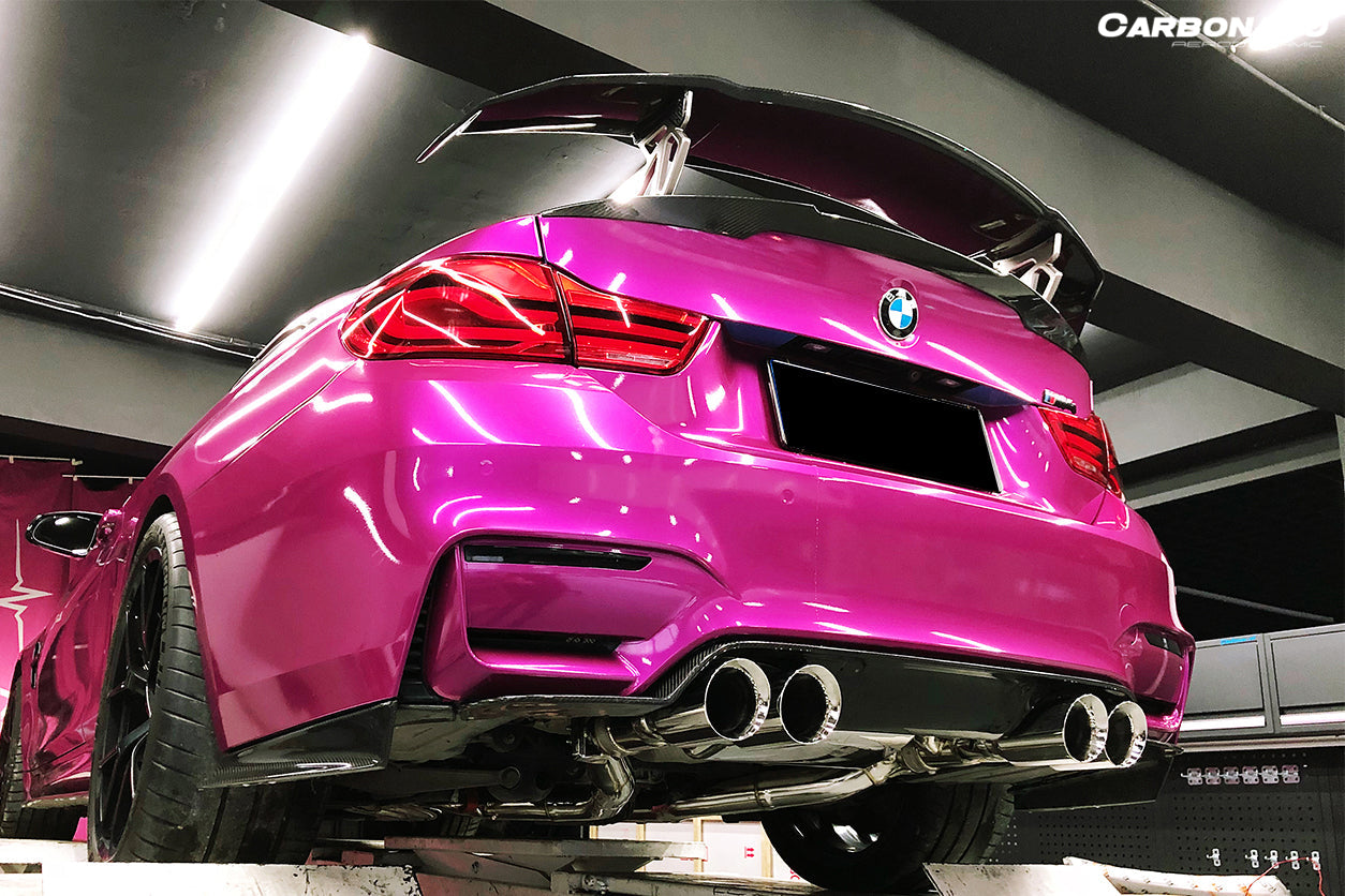 Carbonado 2014-2020 BMW M3 F80 M4 F82 SM Style Carbon Fiber Rear Lip