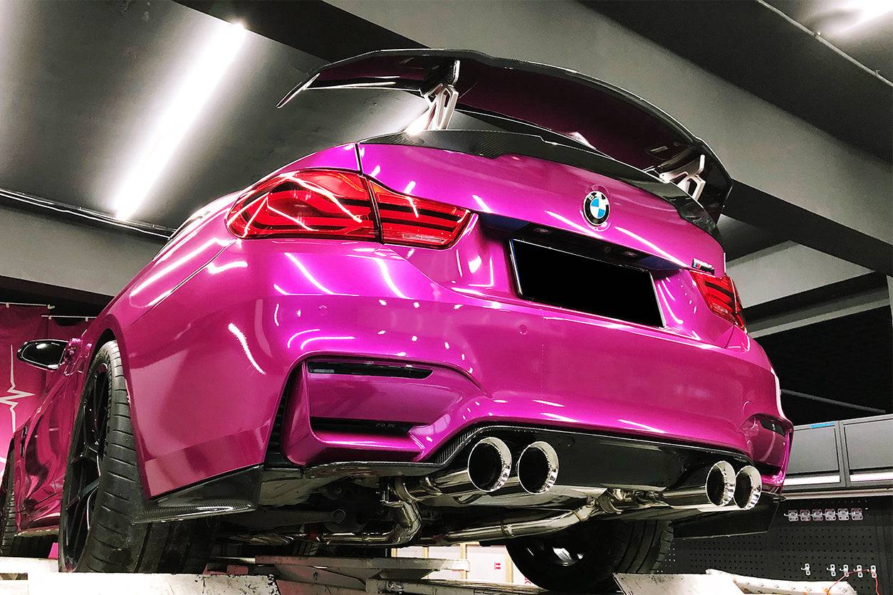 Tapa trasera de fibra de carbono estilo SM para BMW M3 F80 M4 F82 Carbonado 2014-2020