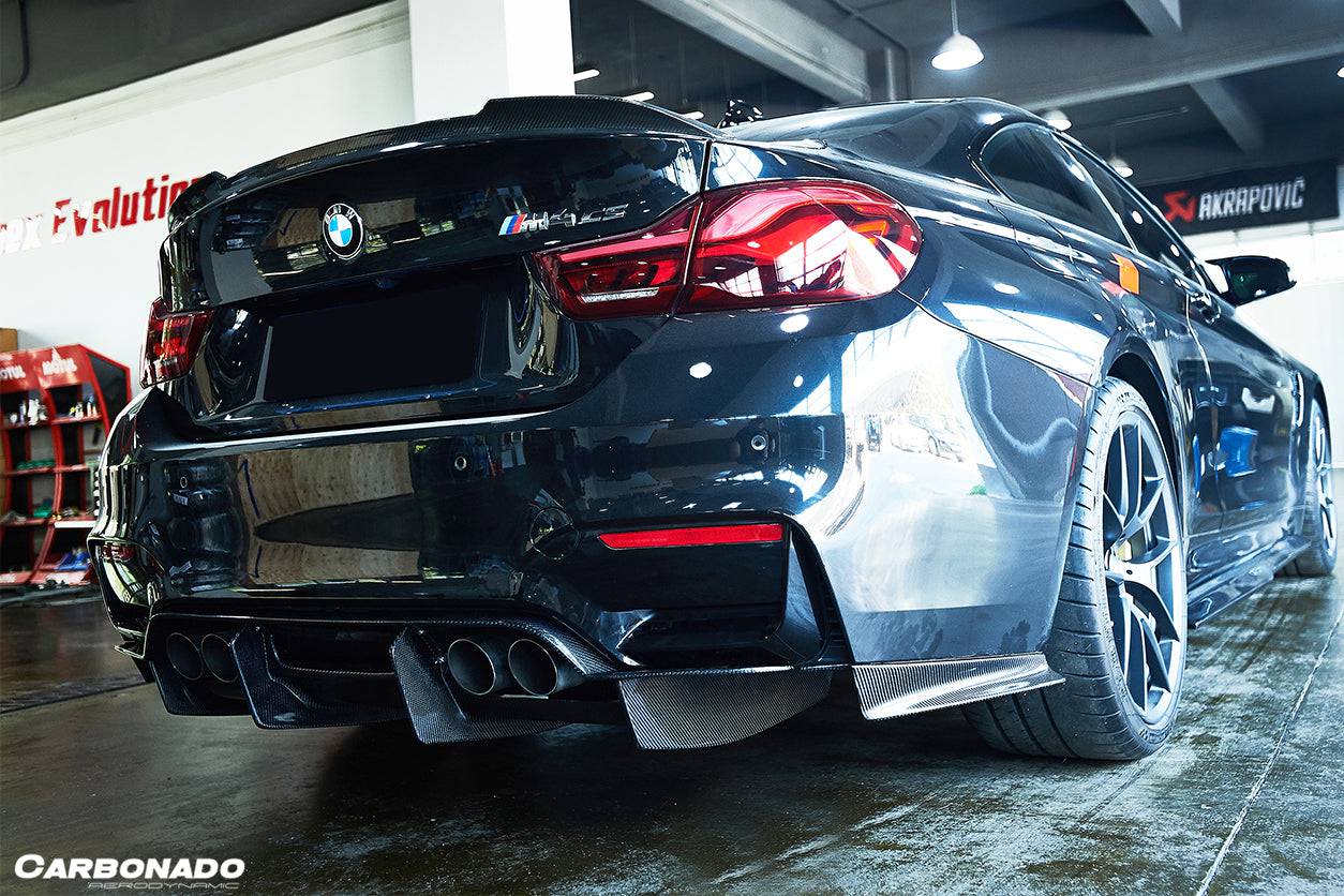 Carbonado 2014-2020 BMW M3 F80 M4 F82 SM Style Carbon Fiber Rear Lip