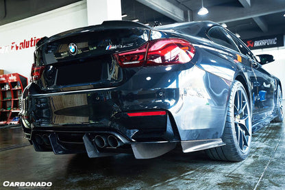 Carbonado 2014-2020 BMW M3 F80 M4 F82 SM Style Carbon Fiber Rear Lip
