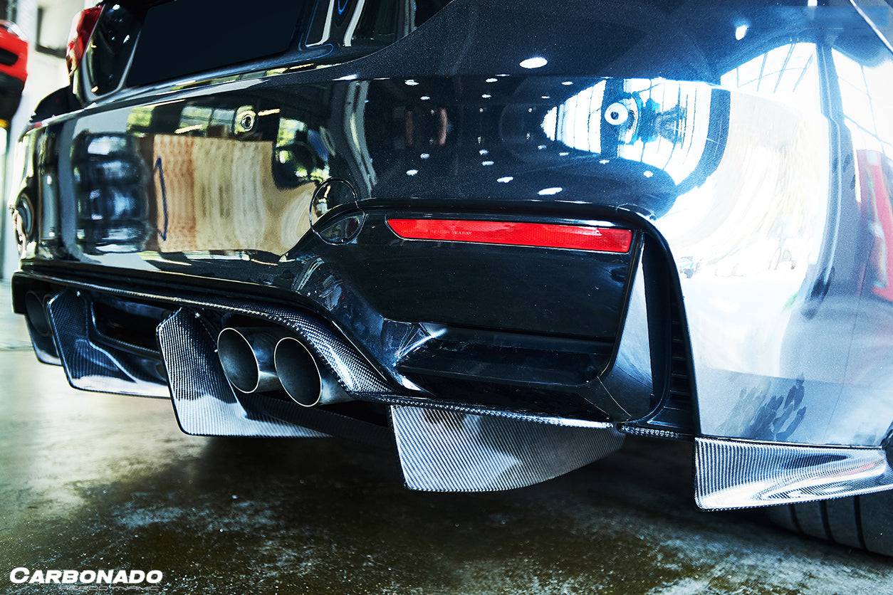Tapa trasera de fibra de carbono estilo SM para BMW M3 F80 M4 F82 Carbonado 2014-2020