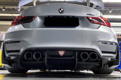 Carbonado 2014-2020 BMW M3 F80   M4 F82 SM Style Carbon Fiber Rear Diffuser and Lip