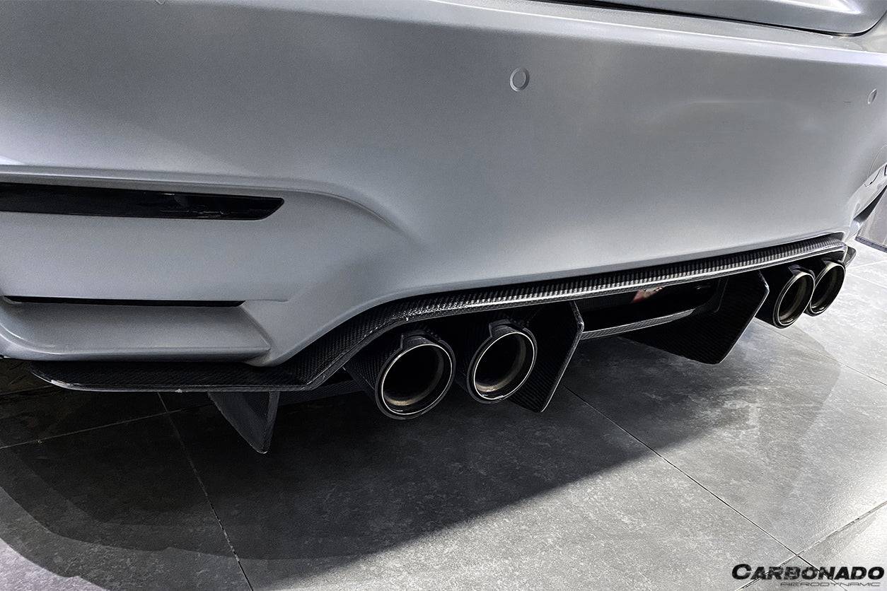 Carbonado 2014-2020 BMW M3 F80   M4 F82 SM Style Carbon Fiber Rear Diffuser and Lip