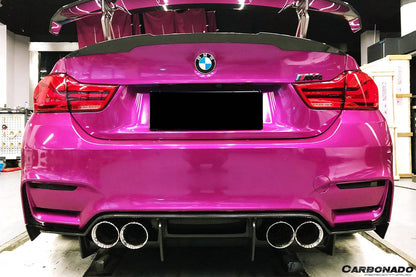 Carbonado 2014-2020 BMW M3 F80   M4 F82 SM Style Carbon Fiber Rear Diffuser and Lip