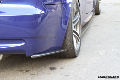 Carbonado 2008-2012 BMW M3 E90  E92  E93 ET Style Carbon Fiber Rear Bumper Splitter Caps