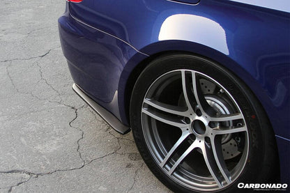 Carbonado 2008-2012 BMW M3 E90  E92  E93 ET Style Carbon Fiber Rear Bumper Splitter Caps