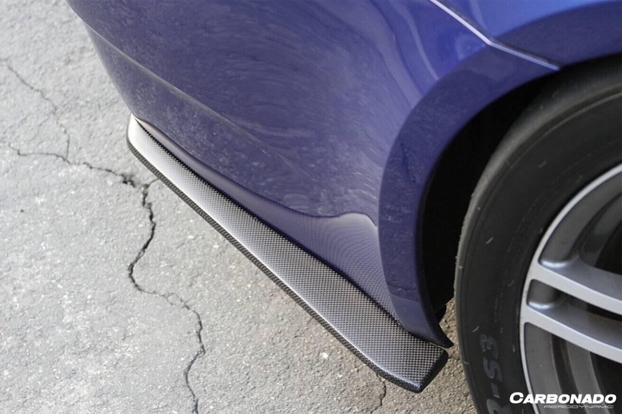 Carbonado 2008-2012 BMW M3 E90  E92  E93 ET Style Carbon Fiber Rear Bumper Splitter Caps