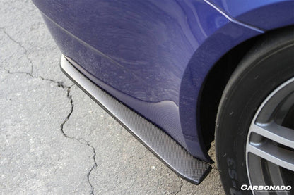 Carbonado 2008-2012 BMW M3 E90  E92  E93 ET Style Carbon Fiber Rear Bumper Splitter Caps