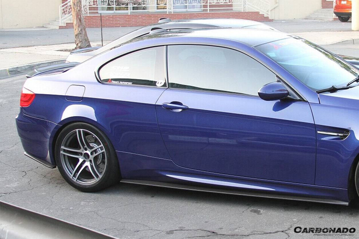 Carbonado 2008-2012 BMW M3 E90  E92  E93 ET Style Carbon Fiber Rear Bumper Splitter Caps
