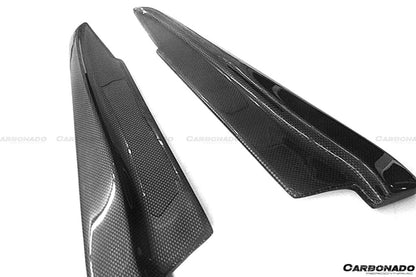 Carbonado 2008-2012 BMW M3 E90  E92  E93 ET Style Carbon Fiber Rear Bumper Splitter Caps