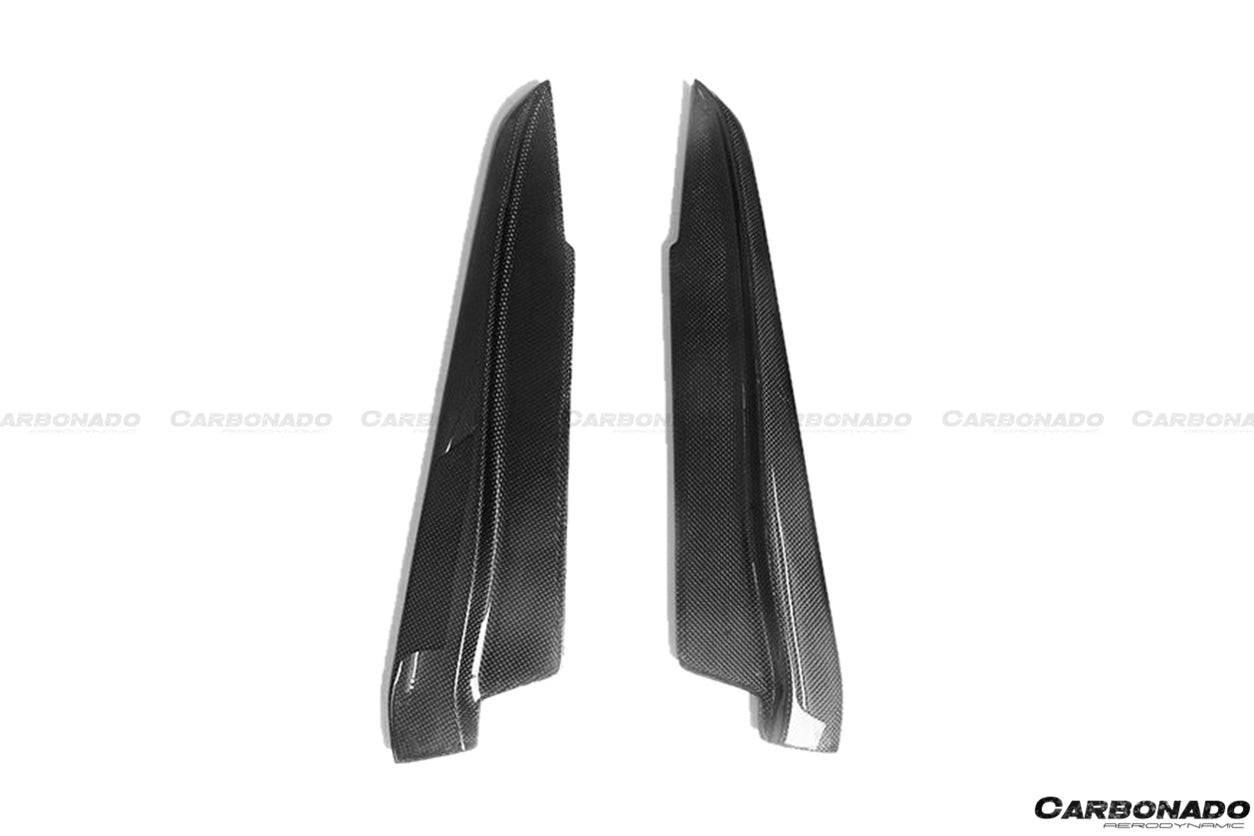 Carbonado 2008-2012 BMW M3 E90  E92  E93 ET Style Carbon Fiber Rear Bumper Splitter Caps