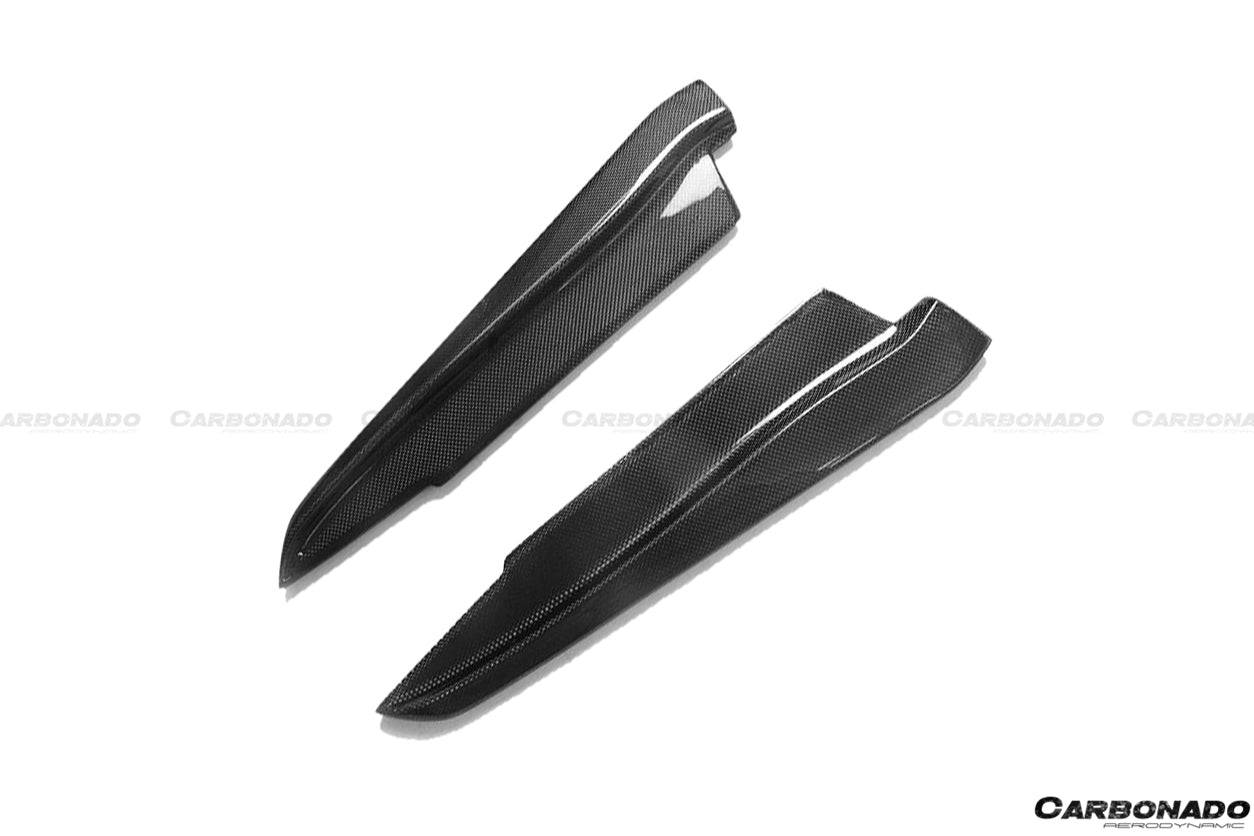 Carbonado 2008-2012 BMW M3 E90  E92  E93 ET Style Carbon Fiber Rear Bumper Splitter Caps