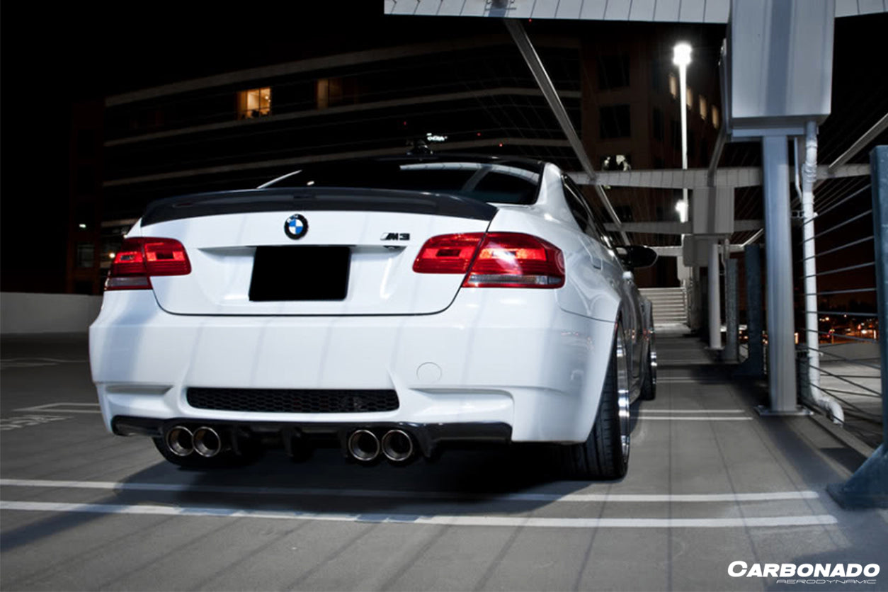 Carbonado 2008-2012 BMW M3 E92 AKM Style Carbon Turnk Spoiler