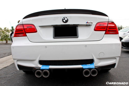 Alerón de maletero de fibra de carbono estilo MP para BMW M3 E92 2008-2012 Carbonado