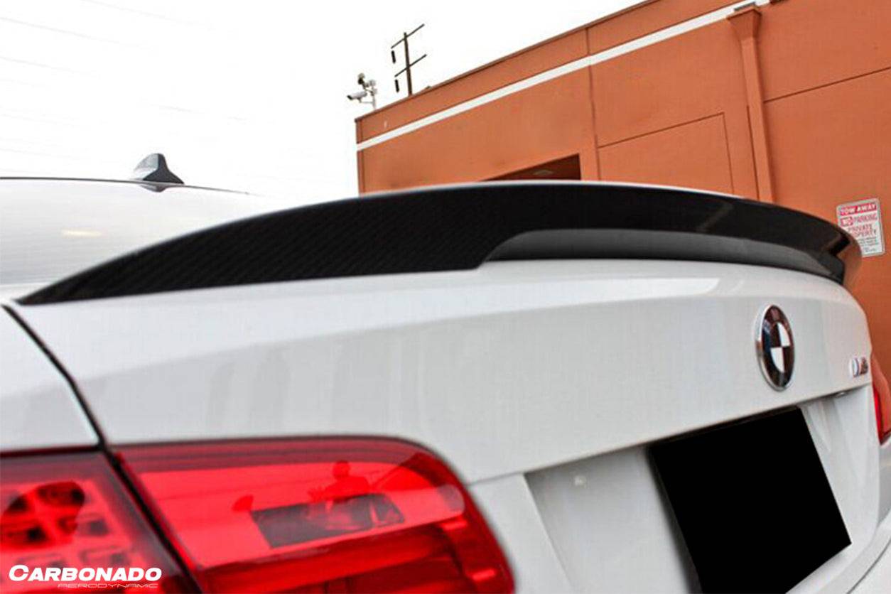 Alerón de maletero de fibra de carbono estilo MP para BMW M3 E92 2008-2012 Carbonado