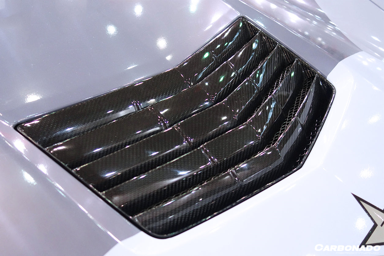 Carbonado 2013-2019 Corvette C7 Z51 OE Style Carbon Fiber Hood Vent