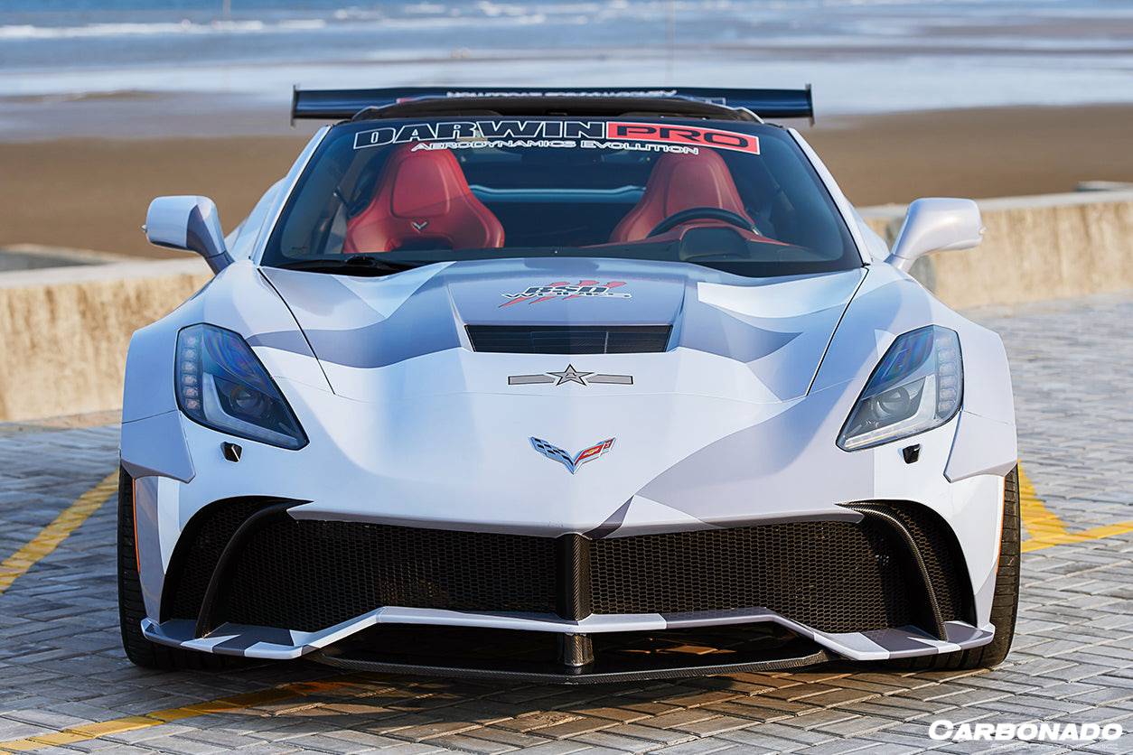 Carbonado 2013-2019 Corvette C7 Z51 OE Style Carbon Fiber Hood Vent