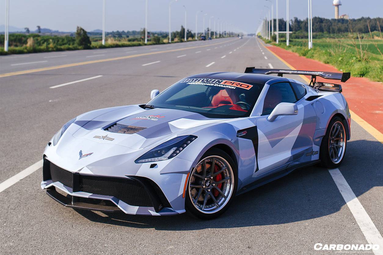 Carbonado 2013-2019 Corvette C7 Z51 OE Style Carbon Fiber Hood Vent
