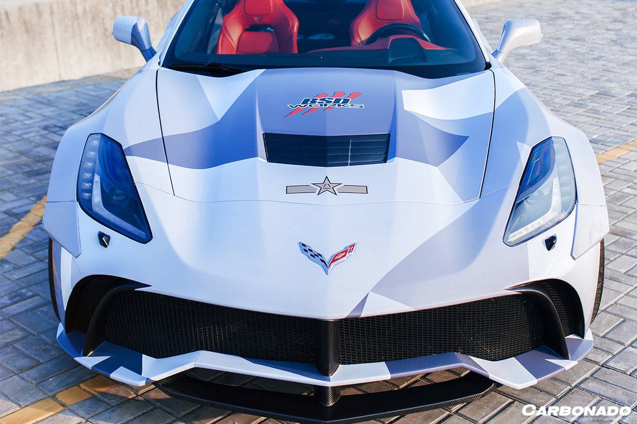 Carbonado 2013-2019 Corvette C7 Z51 OE Style Carbon Fiber Hood Vent