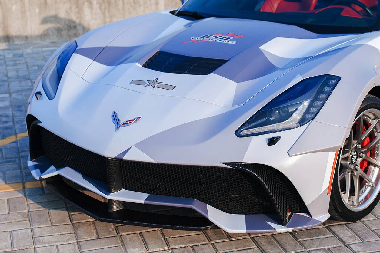 Carbonado 2013-2019 Corvette C7 Z51 OE Style Carbon Fiber Hood Vent