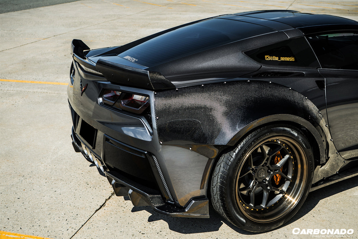 Carbonado 2013-2019 Corvette C7 Z51 Z06 Grandsport Carbon Fiber Trunk Spoiler