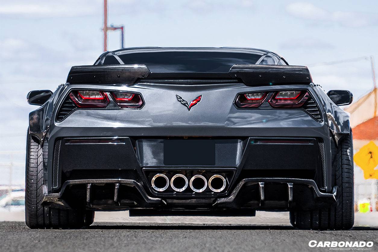 Carbonado 2013-2019 Corvette C7 Z51 Z06 Grandsport Carbon Fiber Trunk Spoiler