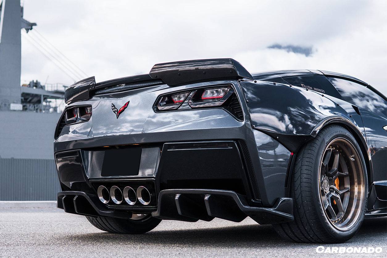 Carbonado 2013-2019 Corvette C7 Z51 Z06 Grandsport Carbon Fiber Trunk Spoiler