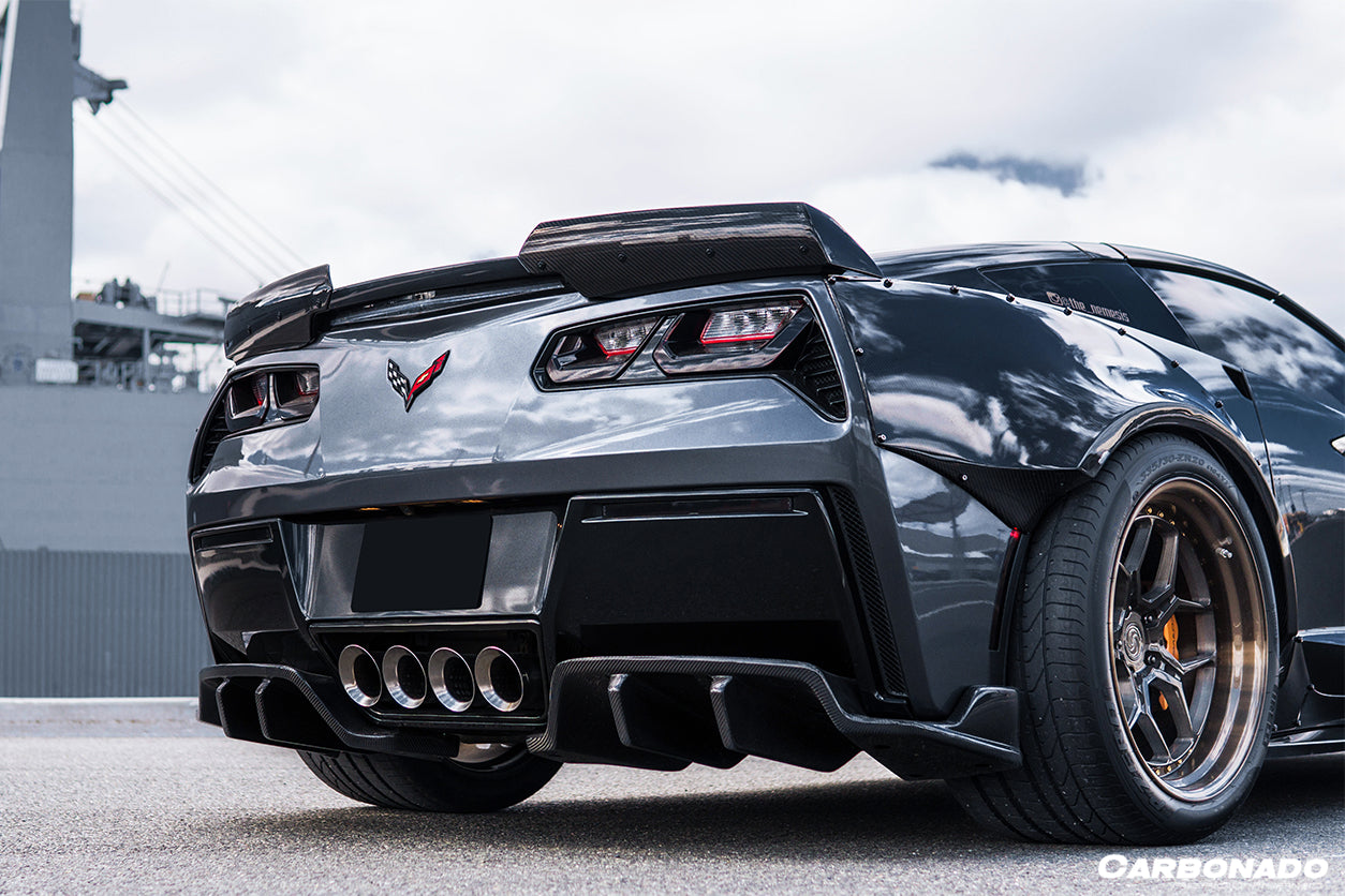 Alerón de maletero de fibra de carbono DarwinPRO para Corvette C7 Z51 Z06 Grandsport 2013-2019