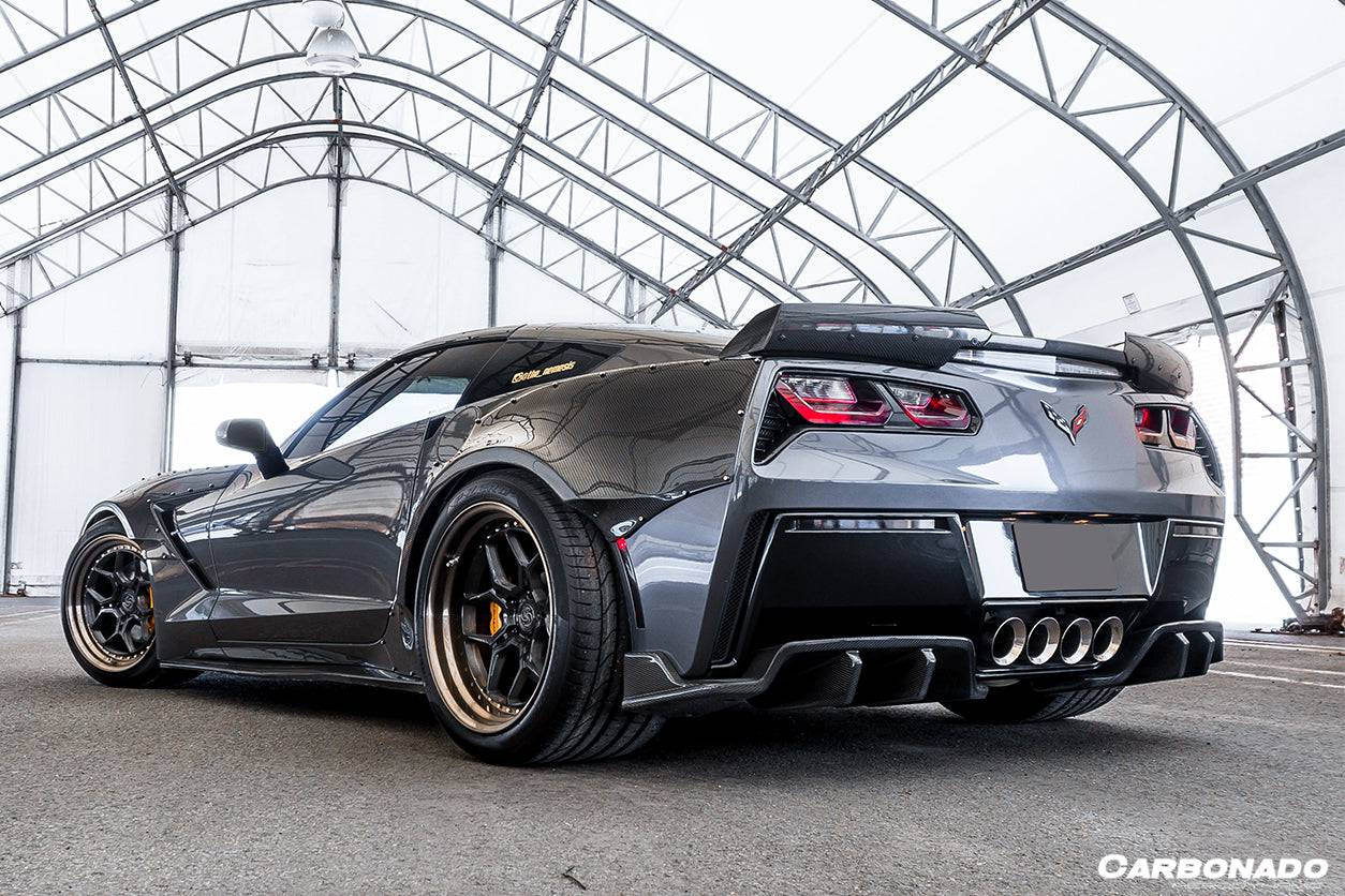 Carbonado 2013-2019 Corvette C7 Z51 Z06 Grandsport Carbon Fiber Trunk Spoiler