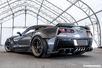 Carbonado 2013-2019 Corvette C7 Z51 Z06 Grandsport Carbon Fiber Trunk Spoiler