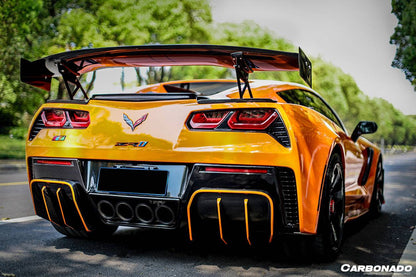 Carbonado 2013-2019 Corvette C7 Z51 Z06 Grandsport AR Style Carbon Fiber Trunk Spoiler