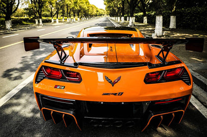 Carbonado 2013-2019 Corvette C7 Z51 Z06 Grandsport AR Style Carbon Fiber Trunk Spoiler