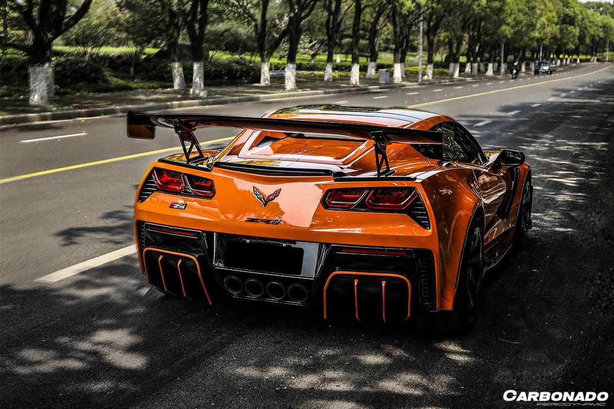 Carbonado 2013-2019 Corvette C7 Z51 Z06 Grandsport AR Style Carbon Fiber Trunk Spoiler