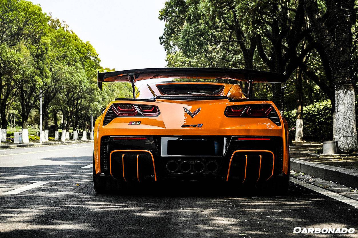 Carbonado 2013-2019 Corvette C7 Z51 Z06 Grandsport AR Style Carbon Fiber Trunk Spoiler