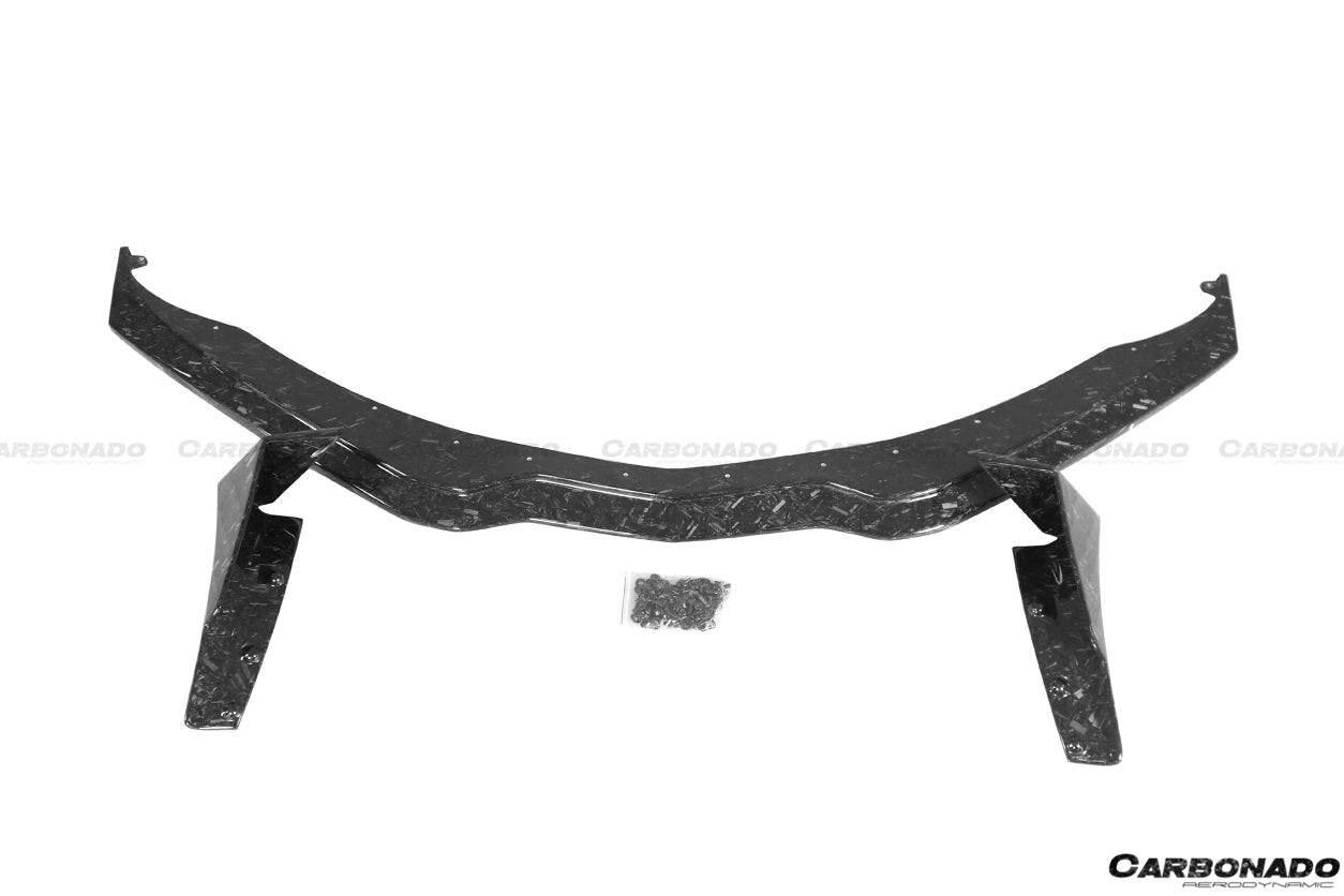 Carbonado 2013-2019 Corvette C7 Z51 Z06 Grandsport Carbon Fiber Front Lip with Caps