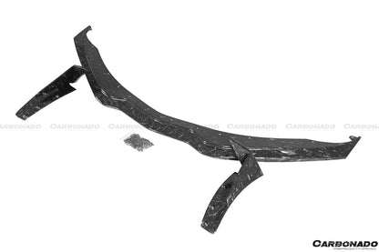 Carbonado 2013-2019 Corvette C7 Z51 Z06 Grandsport Carbon Fiber Front Lip with Caps