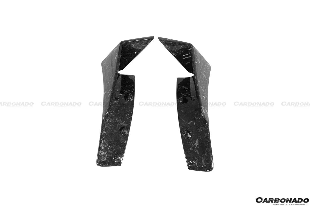 Carbonado 2013-2019 Corvette C7 Z51 Z06 Grandsport Carbon Fiber Front Lip with Caps