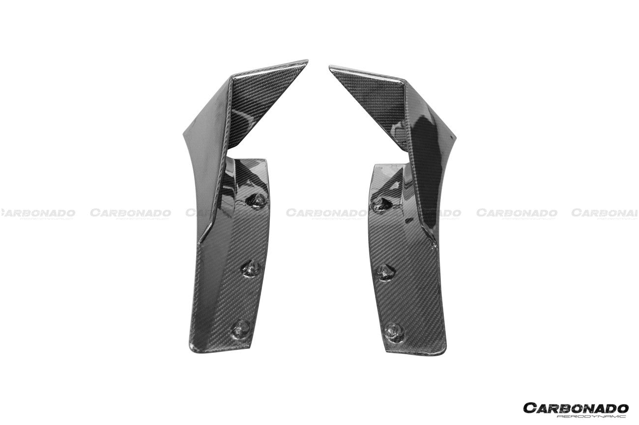 Carbonado 2013-2019 Corvette C7 Z51 Z06 Grandsport Carbon Fiber Front Lip Winglets