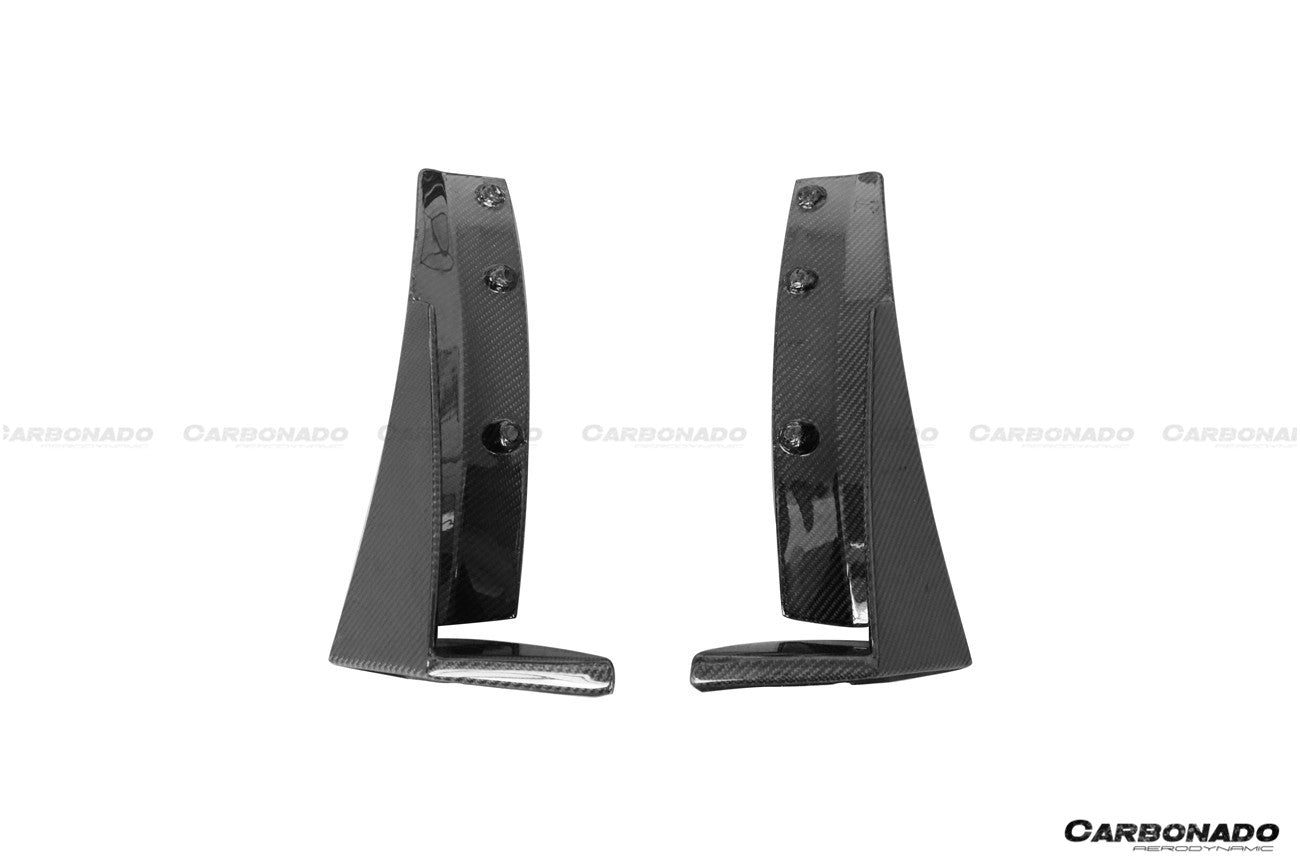 Carbonado 2013-2019 Corvette C7 Z51 Z06 Grandsport Carbon Fiber Front Lip Winglets