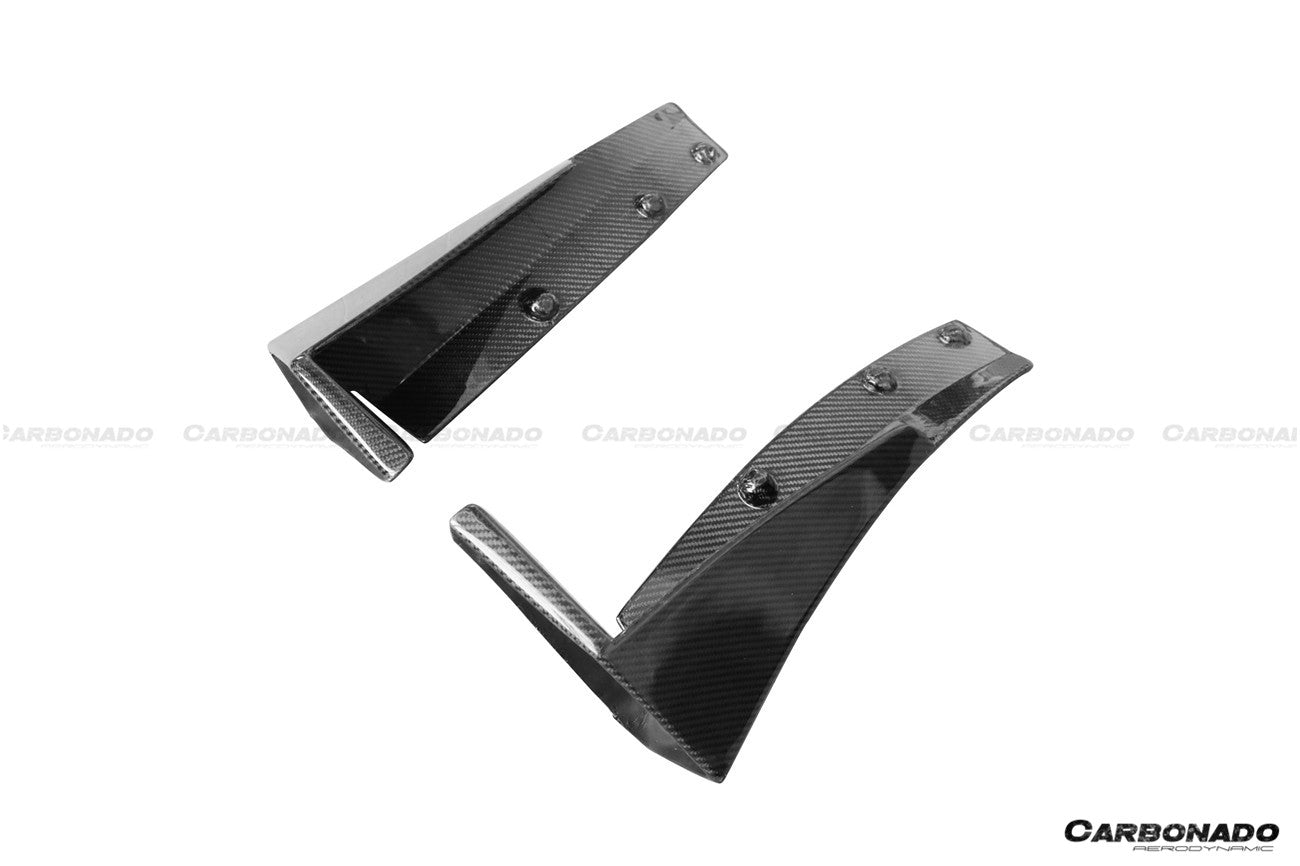 Carbonado 2013-2019 Corvette C7 Z51 Z06 Grandsport Carbon Fiber Front Lip Winglets