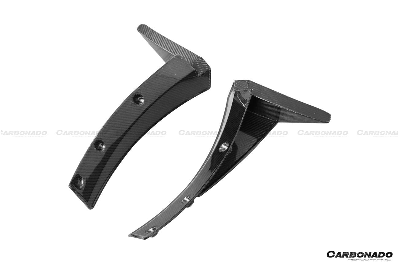 Carbonado 2013-2019 Corvette C7 Z51 Z06 Grandsport Carbon Fiber Front Lip Winglets