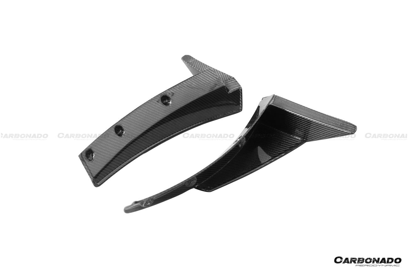 Carbonado 2013-2019 Corvette C7 Z51 Z06 Grandsport Carbon Fiber Front Lip Winglets