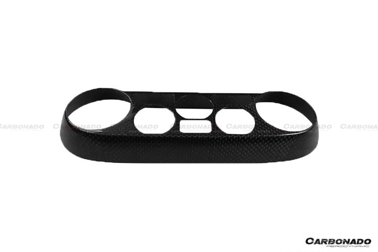 Carbonado 2015-2020 Ferrari 488 GTB Spider Dry Carbon Fiber AC Control Panel Cover